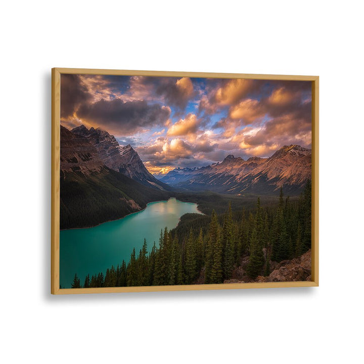 Breathtaking PEYTO LAKE AT DUSK, PHOTOGRAPHY PRINTS showcasing serene Canadian wilderness and stunning landscapes.