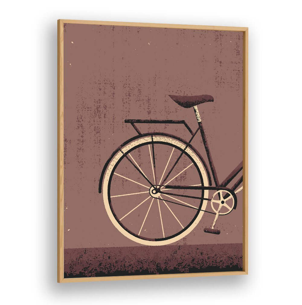 Stylish artwork featuring a vintage bicycle, part of THE VINTAGE CYCLE, SPORTS POSTERS collection by Oakwood.