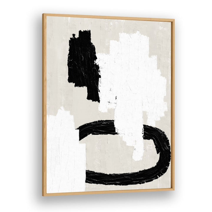 ABSTRACT BEIGE AND BLACK PAINTING , ABSTRACT PAINTINGS