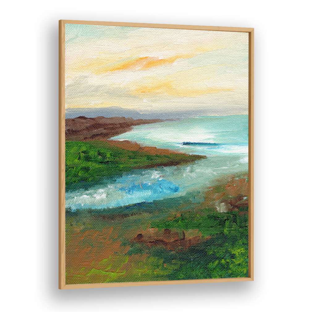 COASTAL SCAPE , LANDSCAPE PAINTINGS