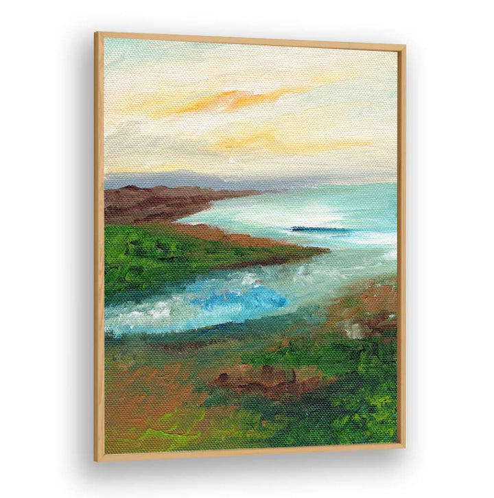 COASTAL SCAPE , LANDSCAPE PAINTINGS