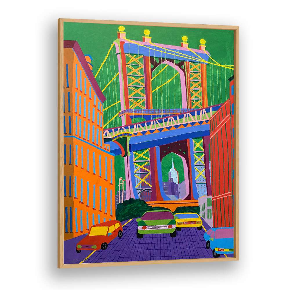 MANHATTAN BRIDGE , LANDSCAPE ART PRINTS , LANDSCAPE PAINTINGS