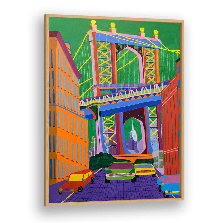 MANHATTAN BRIDGE , LANDSCAPE ART PRINTS , LANDSCAPE PAINTINGS