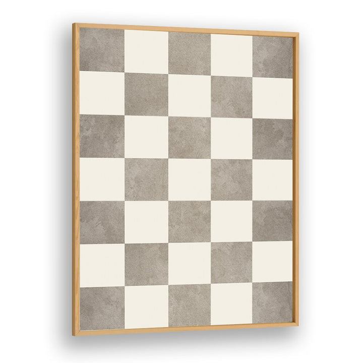 Stylish GEOMETRIC RHYTHM print featuring a checkerboard pattern, perfect for modern decor. Explore GEOMETRIC ART PRINTS.