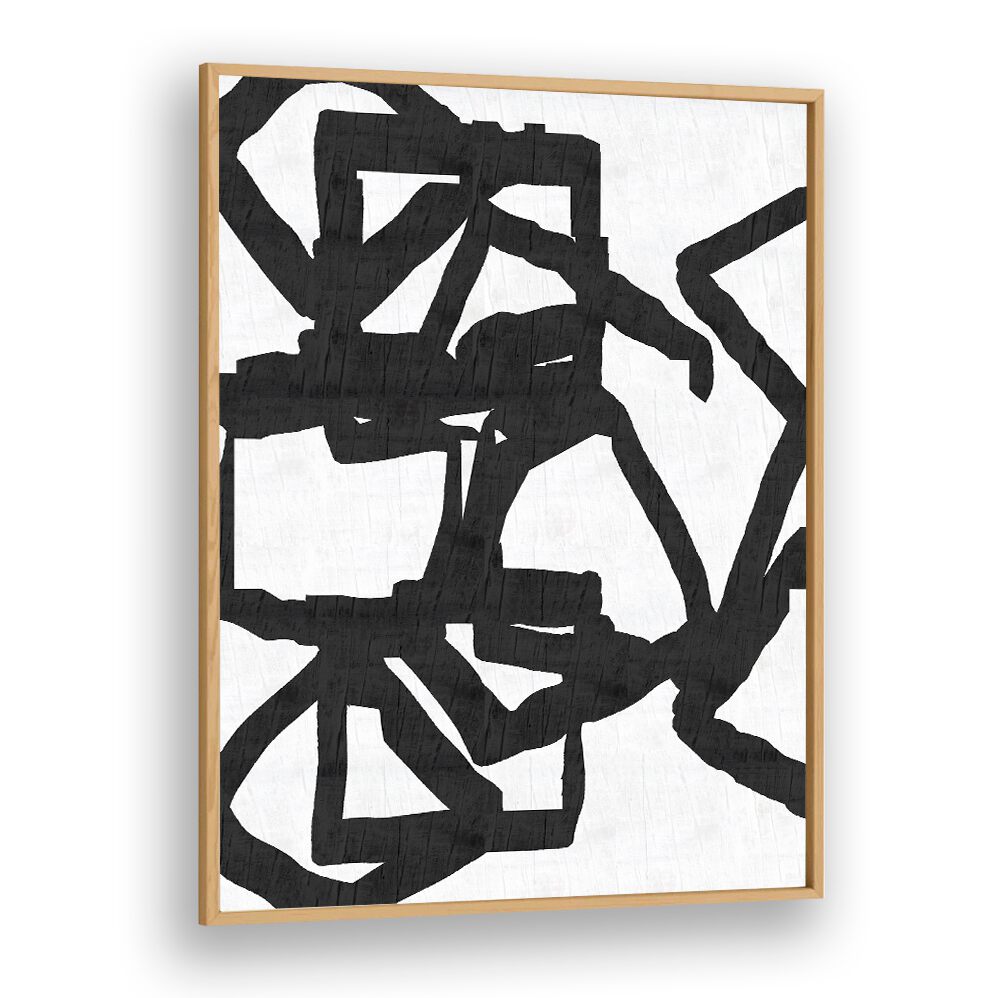 Stunning NOIR AND INKY 1, PATTERN ART PRINTS featuring abstract black geometric design, perfect for modern decor.