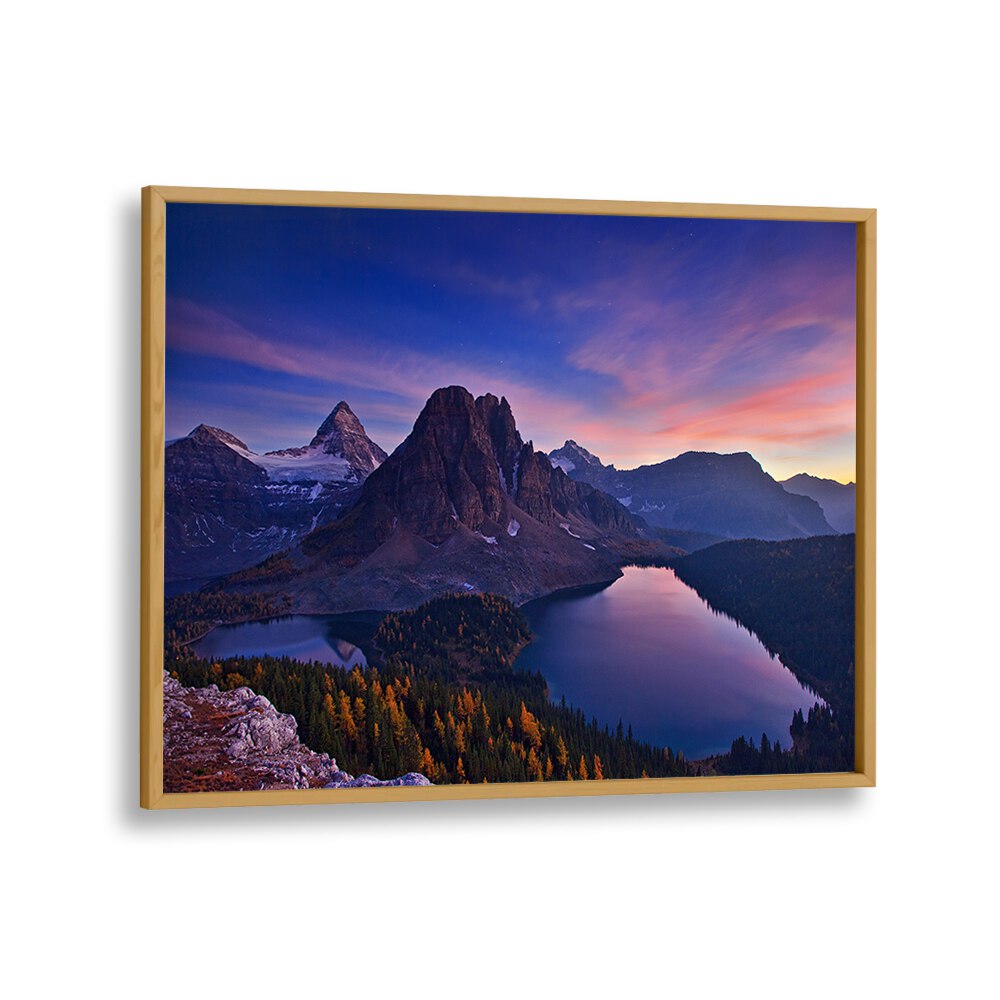 TWILIGHT AT MOUNT ASSINIBOINE BY YAN ZHANG , LANDSCAPE PHOTO PRINTS