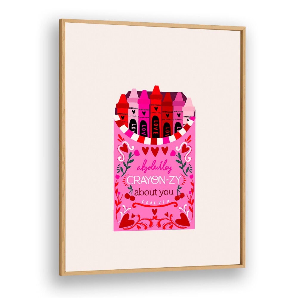 CRAYON-ZY ABOUT YOU! BY DUCHESS PLUM ,KIDS ROOM PAINTINGS , KIDS ROOM WALLART