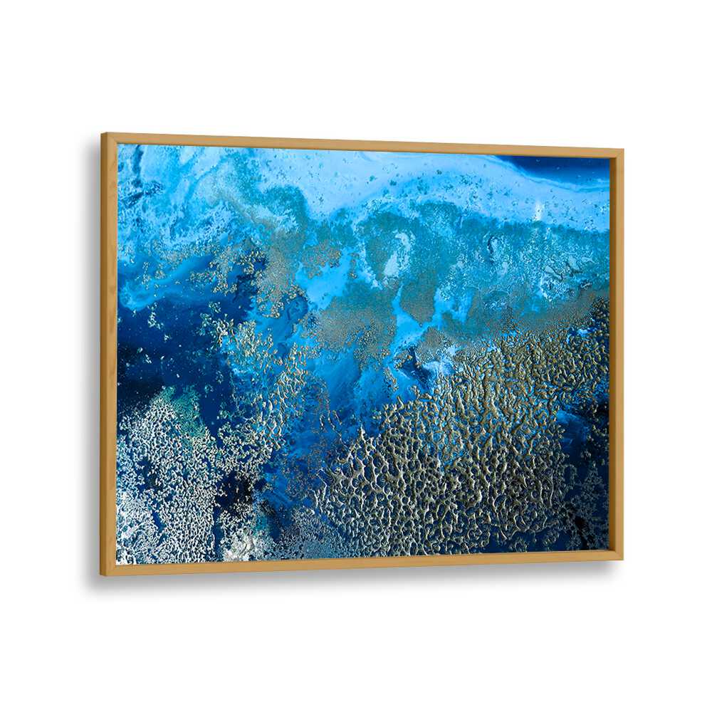 COASTAL REVITALIZE, ABSTRACT PAINTINGS showcase vibrant blues and textures, perfect for adding tranquility to your space.