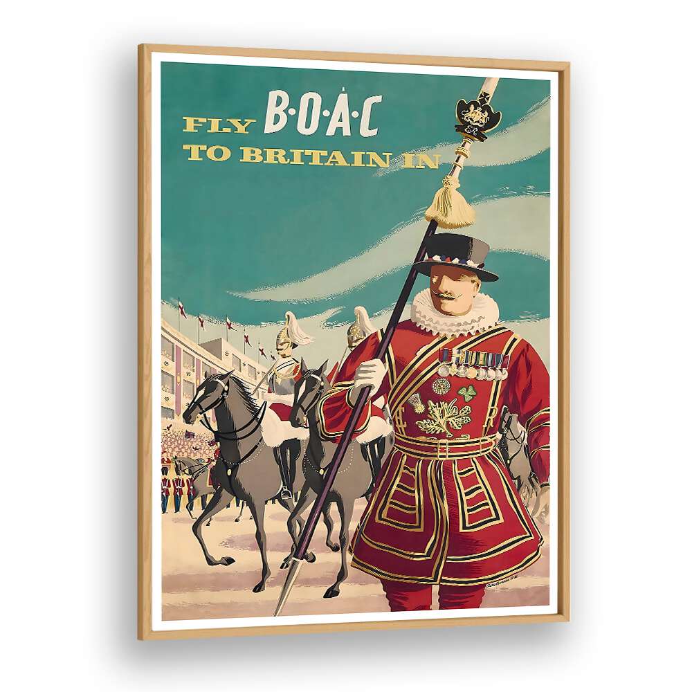 Discover the charm of BRITAIN, VINTAGE TRAVEL POSTERS, showcasing iconic landmarks in a nostalgic style.