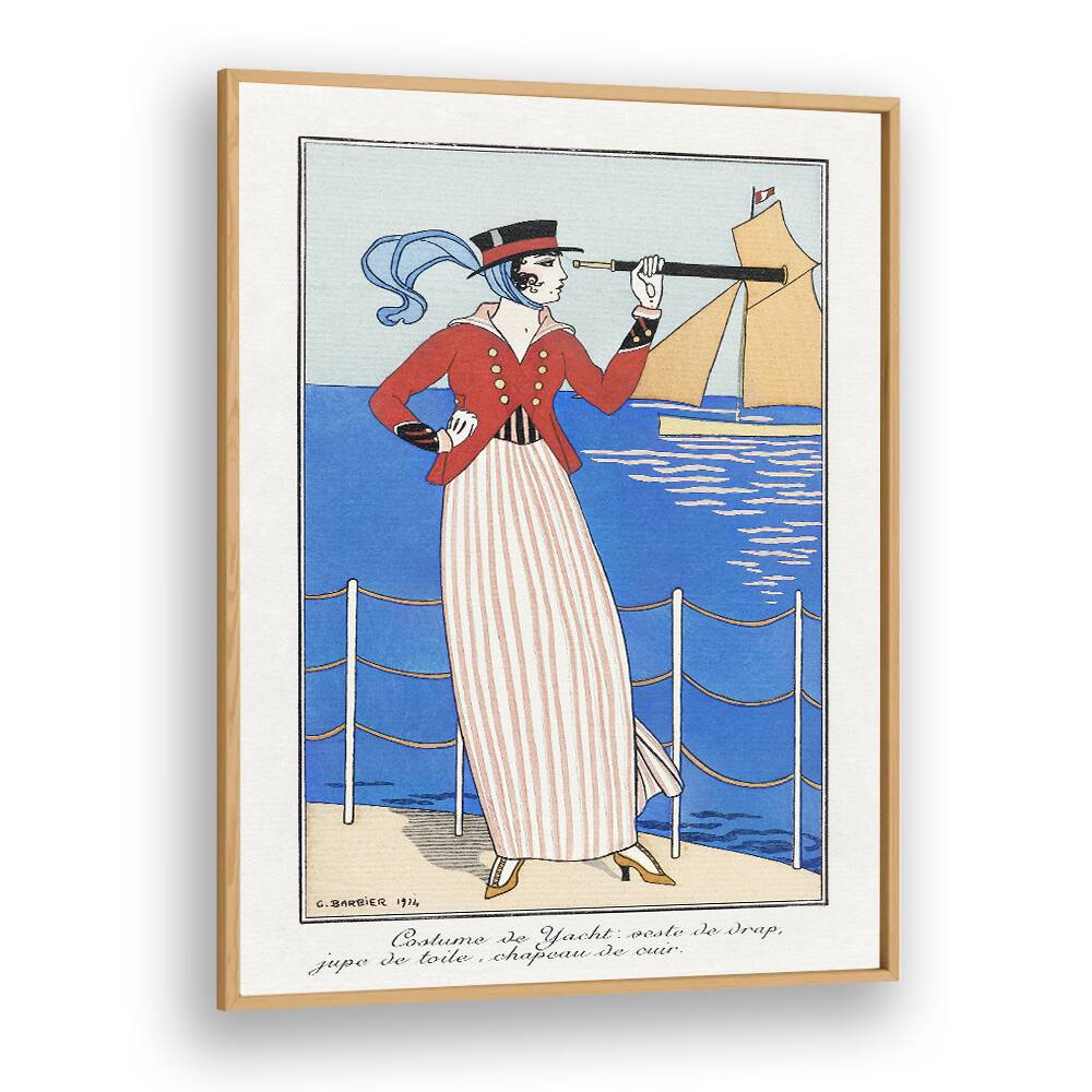 COSTUMES PARISIENS: COSTUME DE YACHT (1914) , VINTAGE PAINTINGS