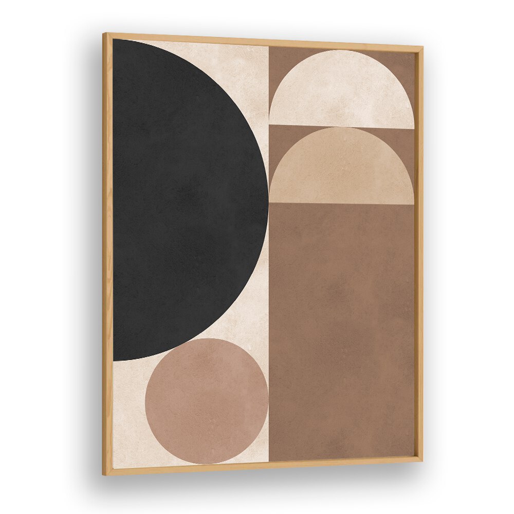 BROWN GEOMETRY VI , ABSTRACT PAINTINGS , ABSTRACT ART PRINTS