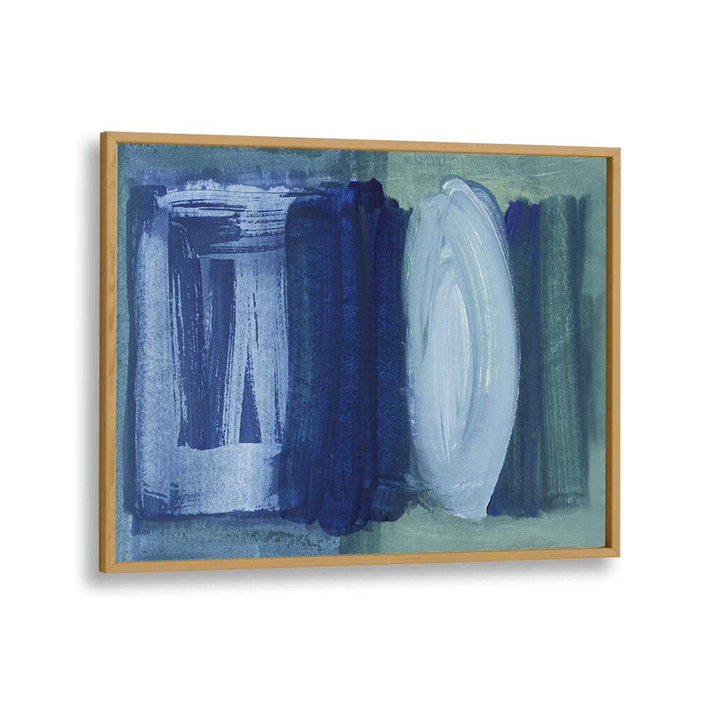 Transform your space with BRUSHSTROKES BLUE GREEN, ABSTRACT PAINTINGS, featuring vibrant hues for a refreshing ambiance.