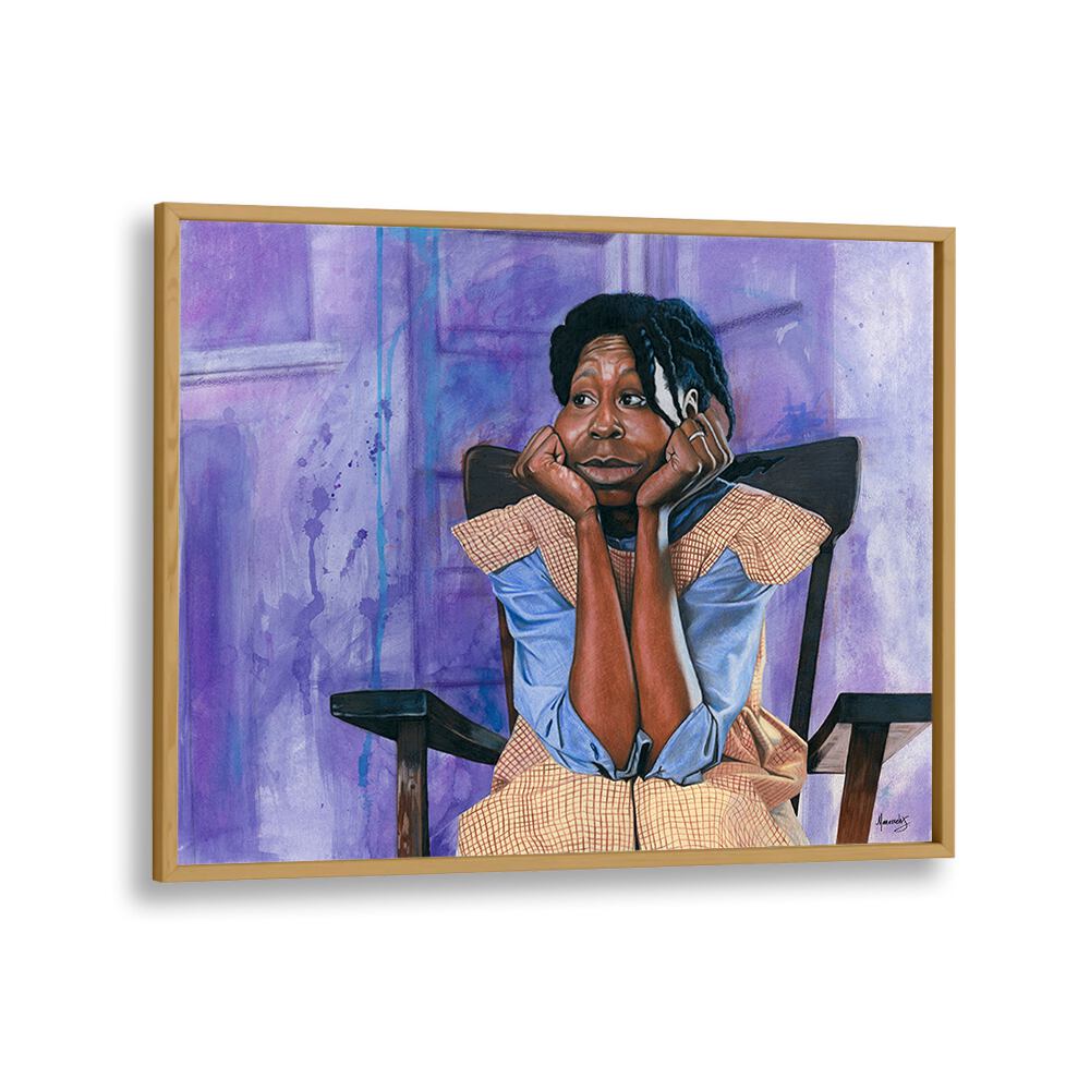 "The Color Purple, African Art Paintings" showcases elegance with rich hues, perfect for sophisticated decor.