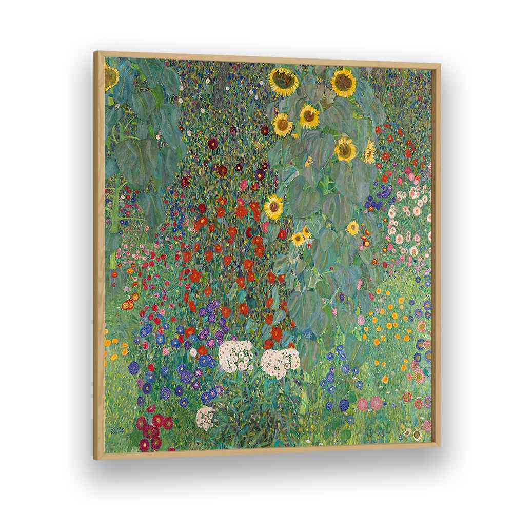 FARM GARDEN WITH SUNFLOWERS (1907) , VINTAGE PAINTINGS