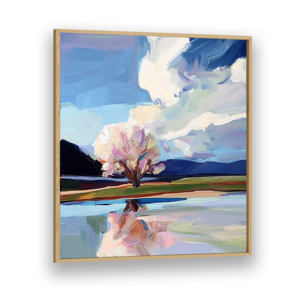Stunning TREE BY THE BEACH artwork captures coastal serenity, perfect for bringing nature into your home decor.