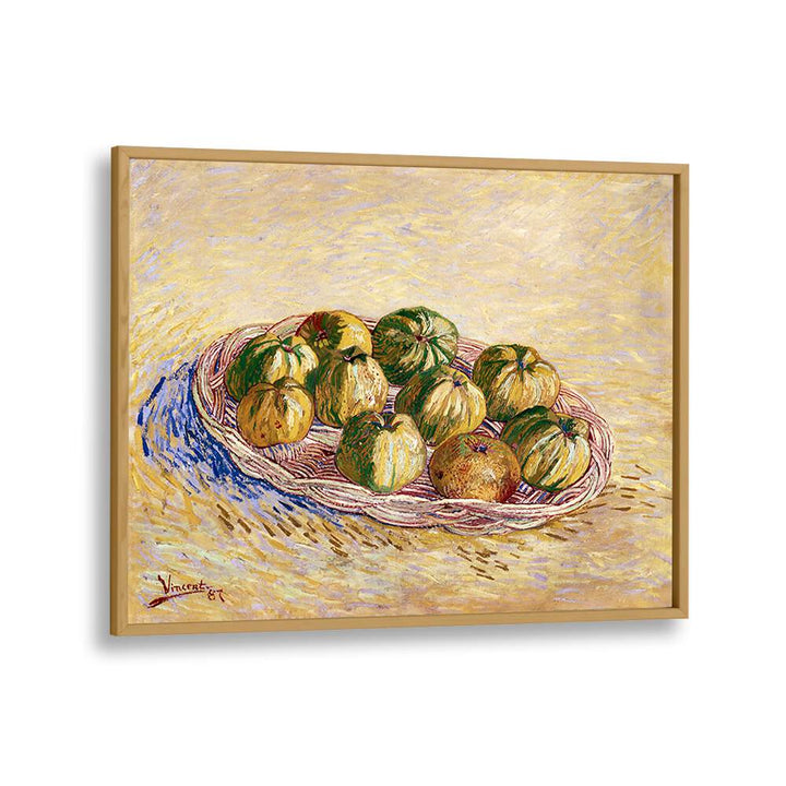 VINCENT VAN GOGH'S STILL LIFE, BASKET OF APPLES (1887) , VINTAGE PAINTINGS