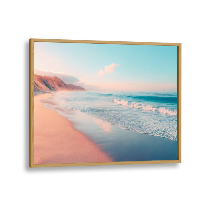 Serene PACIFIC BEACH scene in pastel hues, perfect for enhancing your space with BEACH PAINTINGS by Philippe Hugonnard.