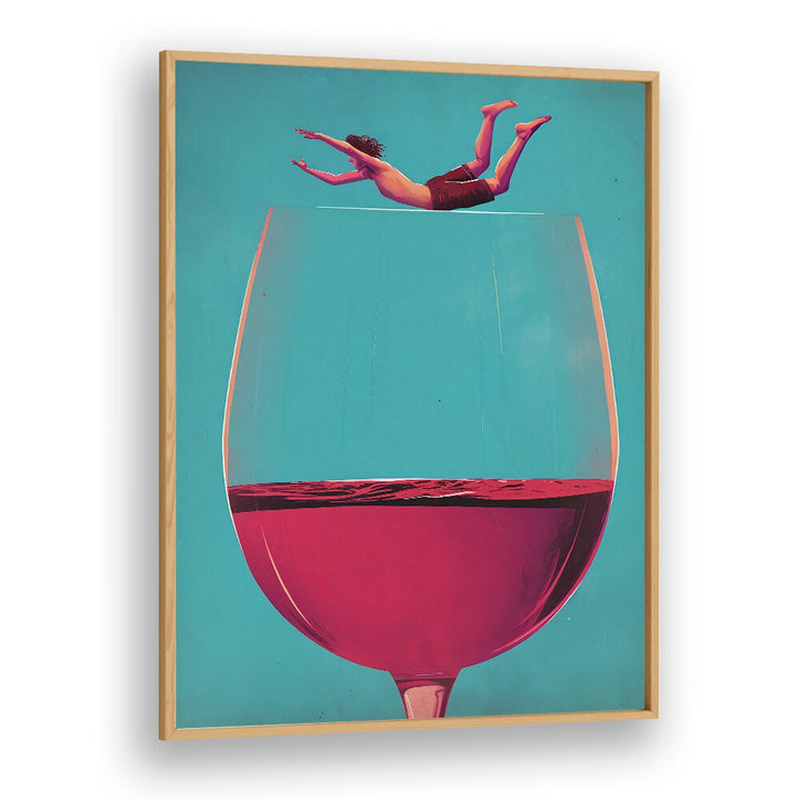 WINE DIVE BY ANDREAS MAGNUSSON, BAR POSTERS , BAR ART PRINTS