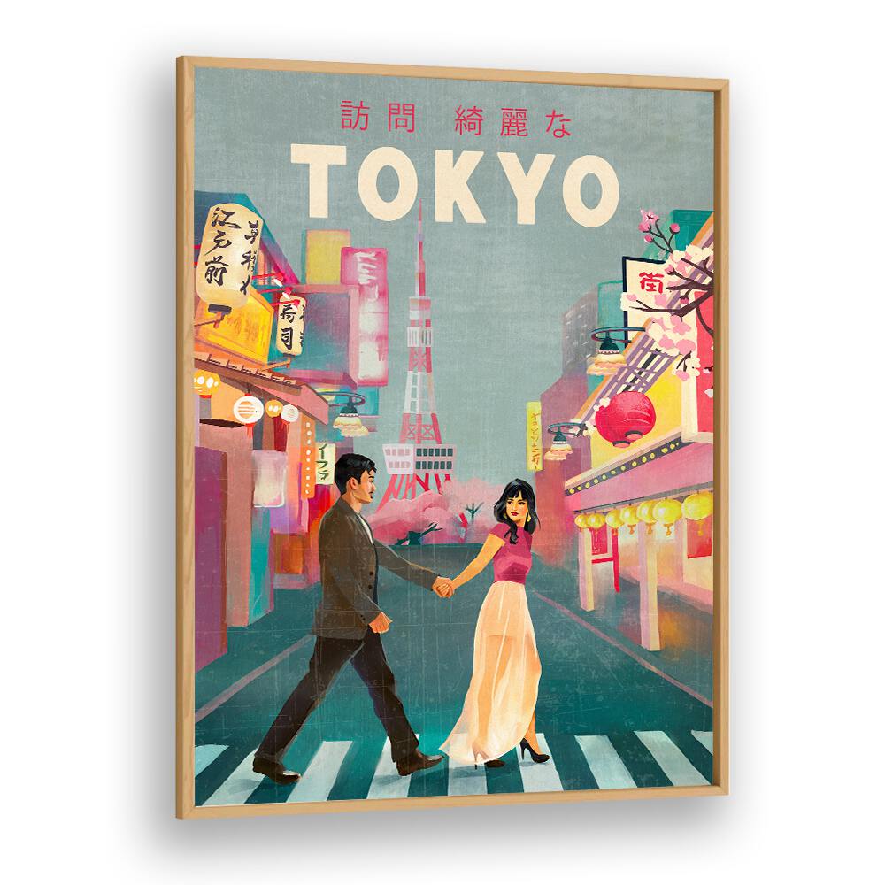 TOKYO JAPAN TRAVEL ART BY THE WHISKEY GINGER ,TRAVEL POSTERS