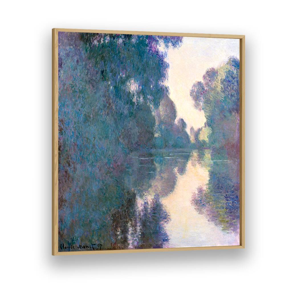 MORNING ON THE SEINE NEAR GIVERNY (1897)  , VINTAGE PAINTINGS