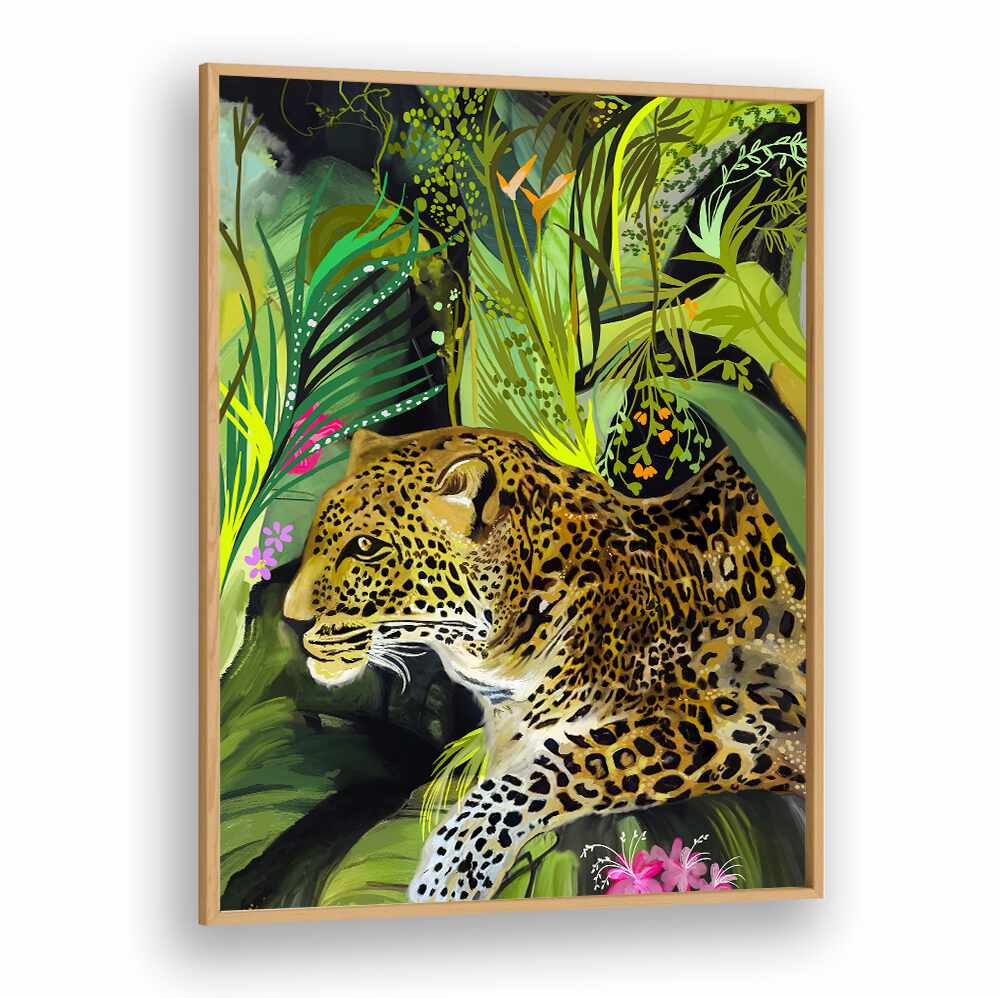 Fierce LEOPARD KING, ANIMAL PAINTINGS showcase stunning leopard print and wild elegance perfect for your collection.