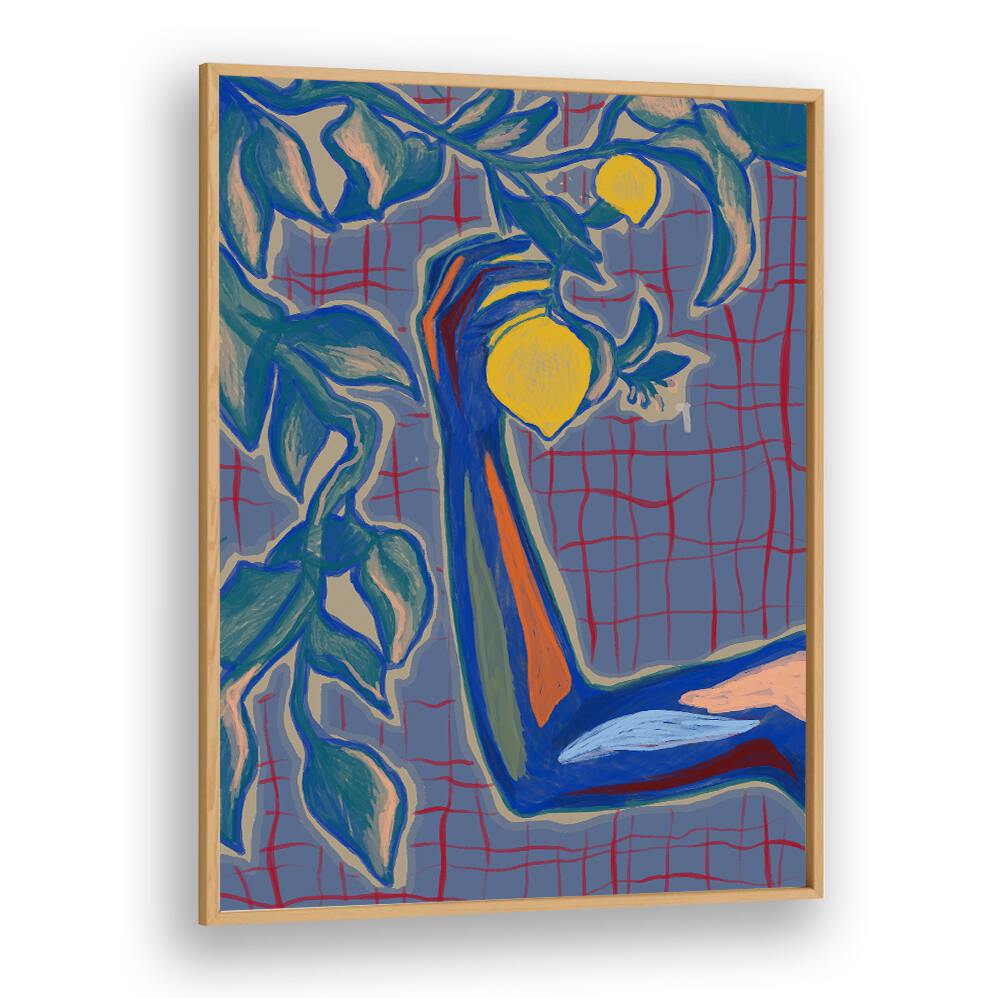 Brighten your kitchen with the vibrant WITH THE SUN, KITCHEN POSTERS featuring artistic lemon designs.