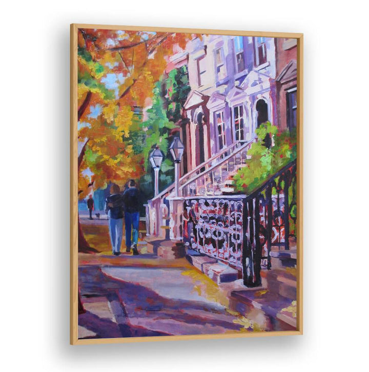 AUTUMN STROLL , LANDSCAPE PAINTINGS