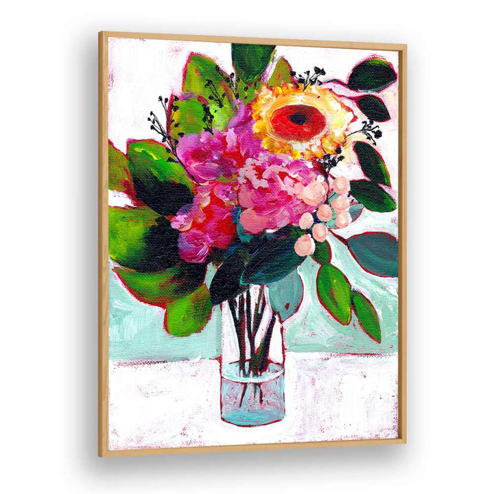 JULYS FLOWERS , FLORAL FLOWER PAINTINGS