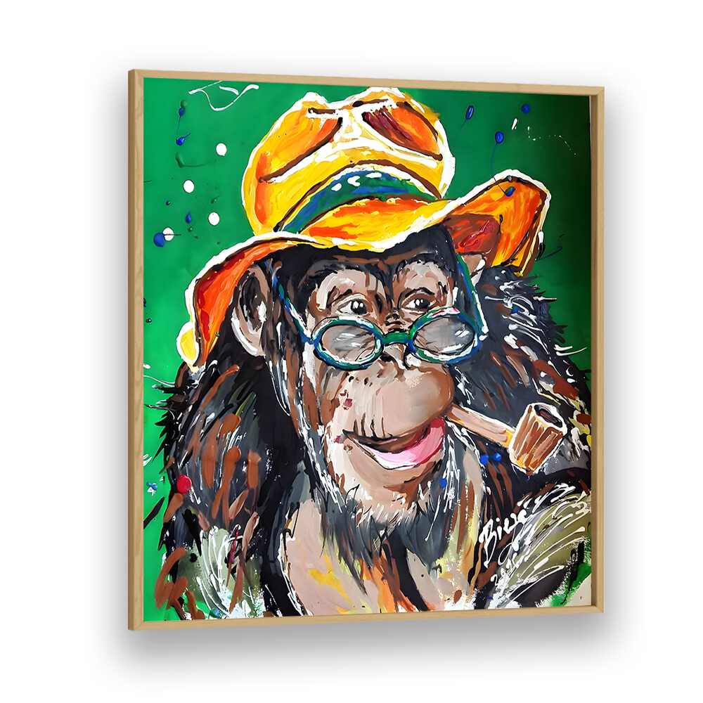 YELLOW HAT, ANIMAL PAINTINGS