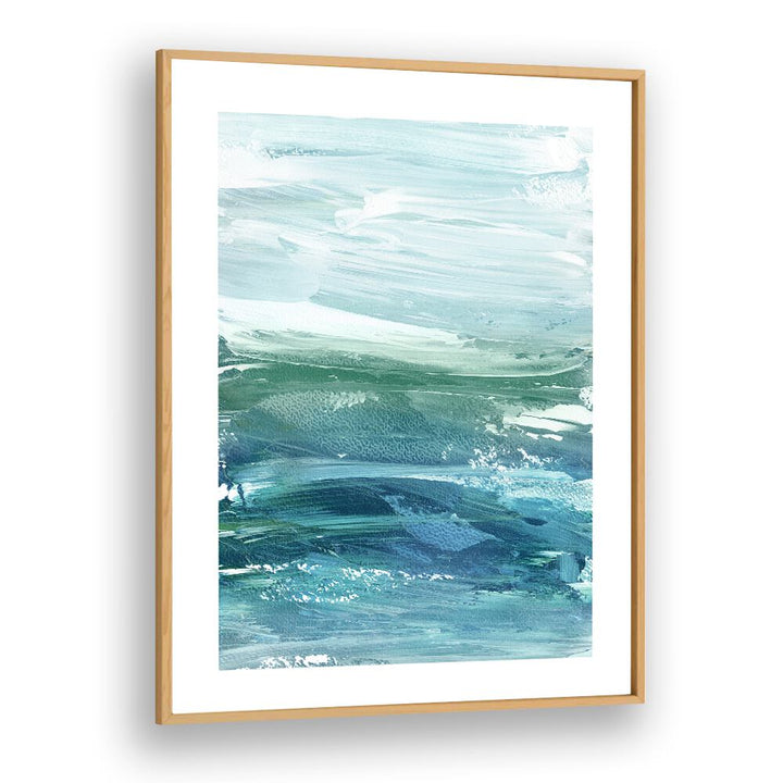 WAVES IN WAVES, ABSTRACT PAINTINGS feature soothing colors, perfect for enhancing your home decor with artistic elegance.