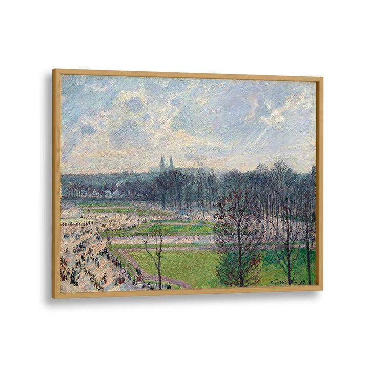 THE GARDEN OF THE TUILERIES ON A WINTER AFTERNOON (1899) , VINTAGE PAINTINGS