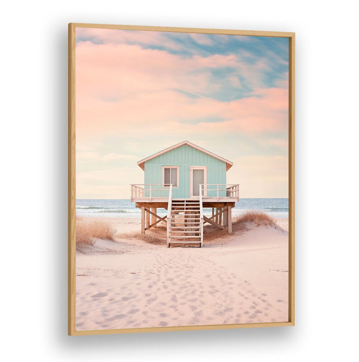Serene PACIFIC SUNSET BEACH, BEACH PAINTINGS capture golden hues and gentle waves, perfect for home decor.
