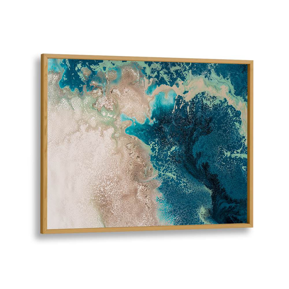 Stunning GREAT TEAL SEAS, ABSTRACT PAINTINGS artwork featuring vibrant teal hues and intricate textures for oceanic tranquility.