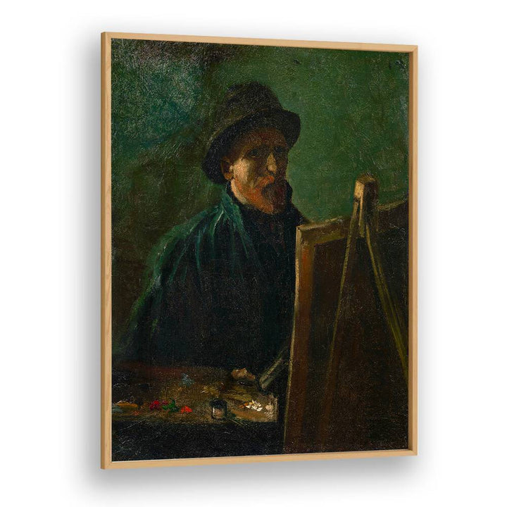 VAN GOGH'S SELF-PORTRAIT WITH DARK FELT HAT (1886), VINTAGE PAINTINGS