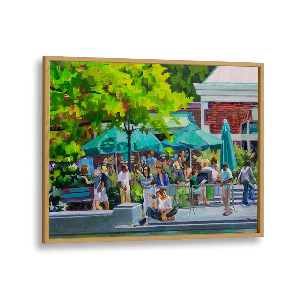 CENTRAL PARK BOAT HOUSE , LANDSCAPE PAINTINGS