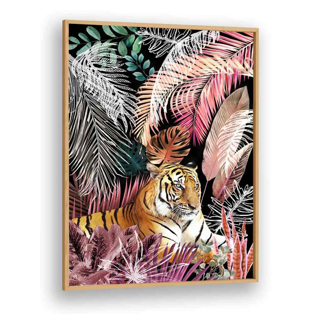 JUNGLE TIGER I , WILDLIFE PAINTINGS