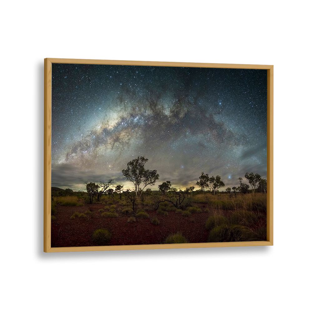 Vibrant night sky over Western Australia in the RED HORIZON - WESTERN AUSTRALIA, PHOTOGRAPHY PRINTS collection.
