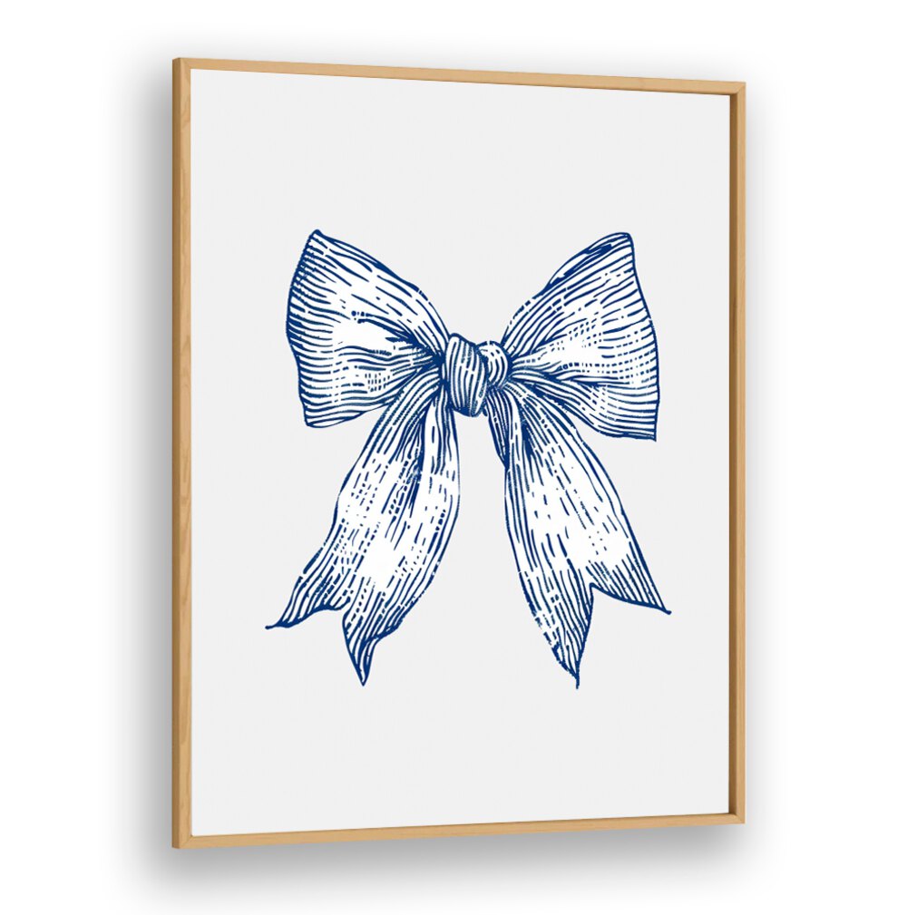 DARK BLUE COASTAL STRIPED BOW