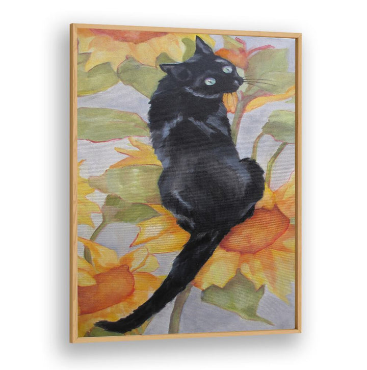 BLACK CAT , ANIMAL PAINTINGS