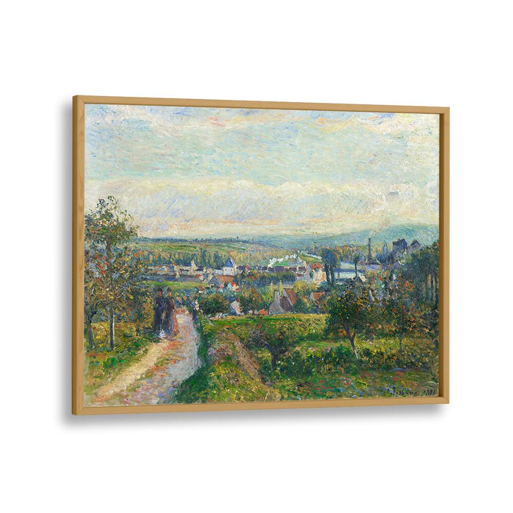 VIEW OF SAINT-OUEN-L’AUMÔNE (CA. 1876) , VINTAGE PAINTINGS