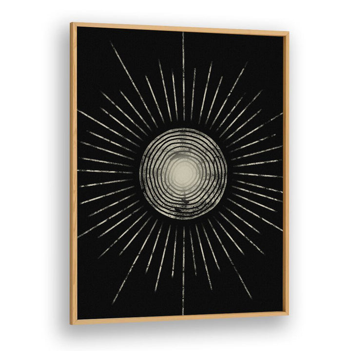 Captivating MIDNIGHT SUN ABSTRACTION, GEOMETRIC ART PRINTS featuring bold symmetry and abstract 3D shapes for your space.