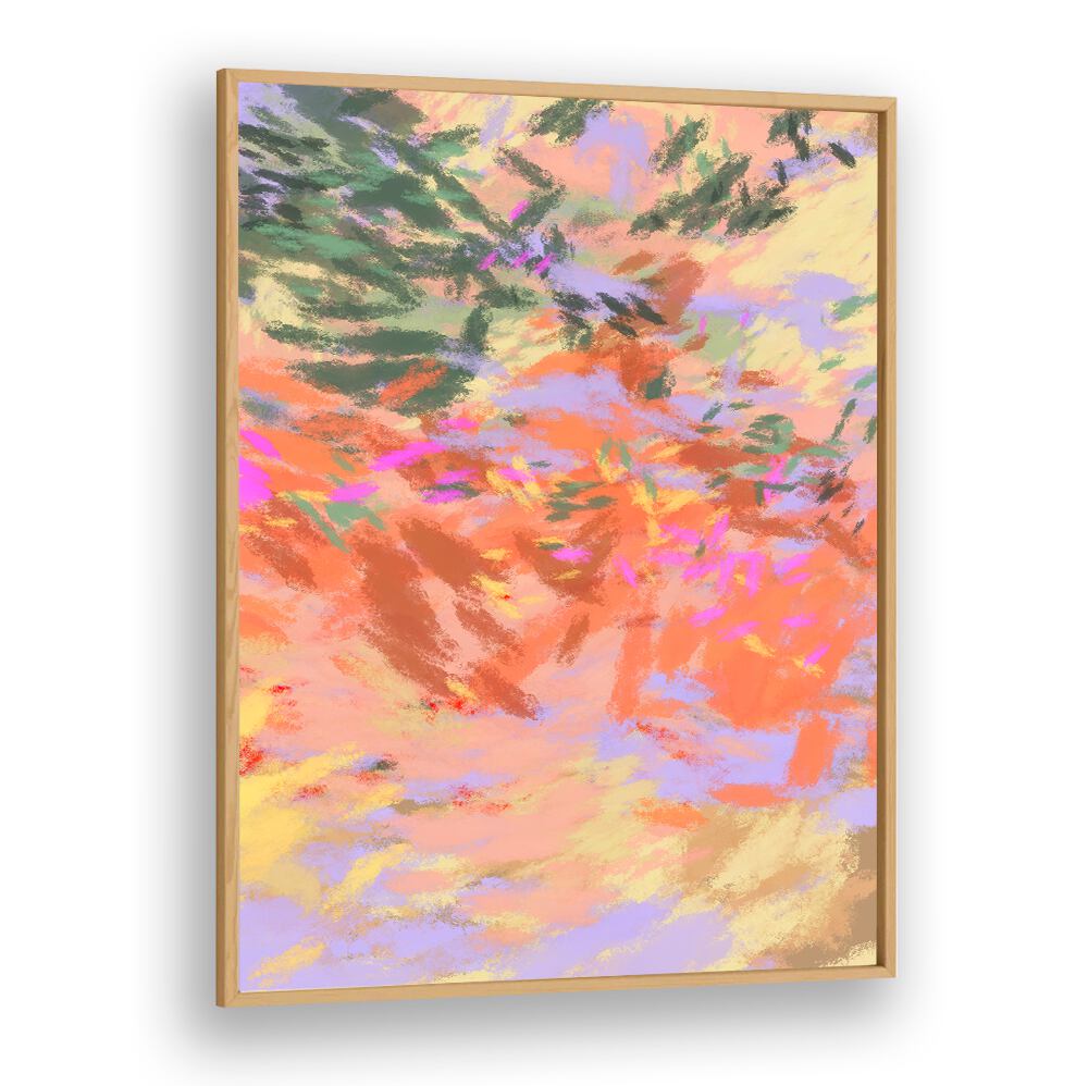 Colorful abstract artwork capturing the essence of relaxation in LAZY SUMMER DAYS VI, ABSTRACT PAINTINGS. Perfect for any space.
