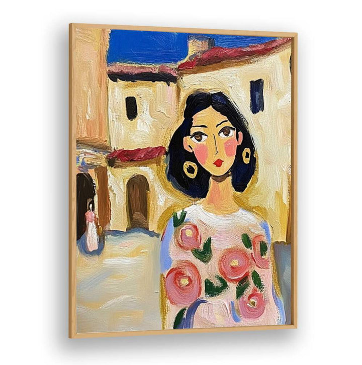 Colorful depiction of the SPAIN GIRL showcasing vibrant Spanish culture, perfect for adding style to any space.