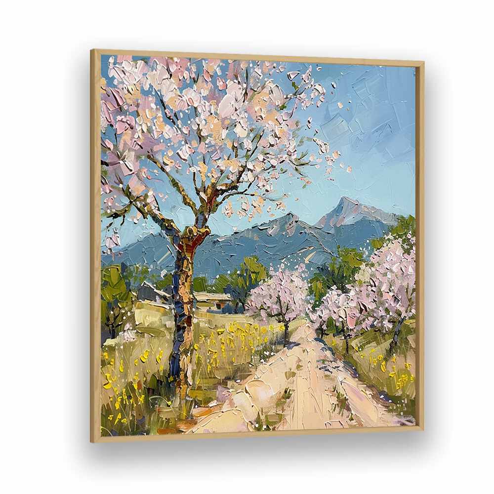 Delicate pink cherry blossoms bloom along a serene path in CHERRY BLOSSOMS III, capturing nature's beauty year-round.
