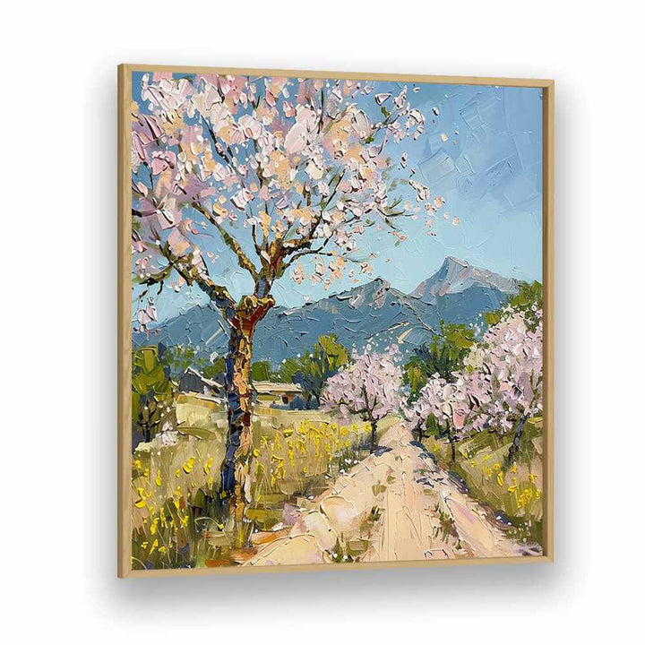Delicate pink cherry blossoms bloom along a serene path in CHERRY BLOSSOMS III, capturing nature's beauty year-round.