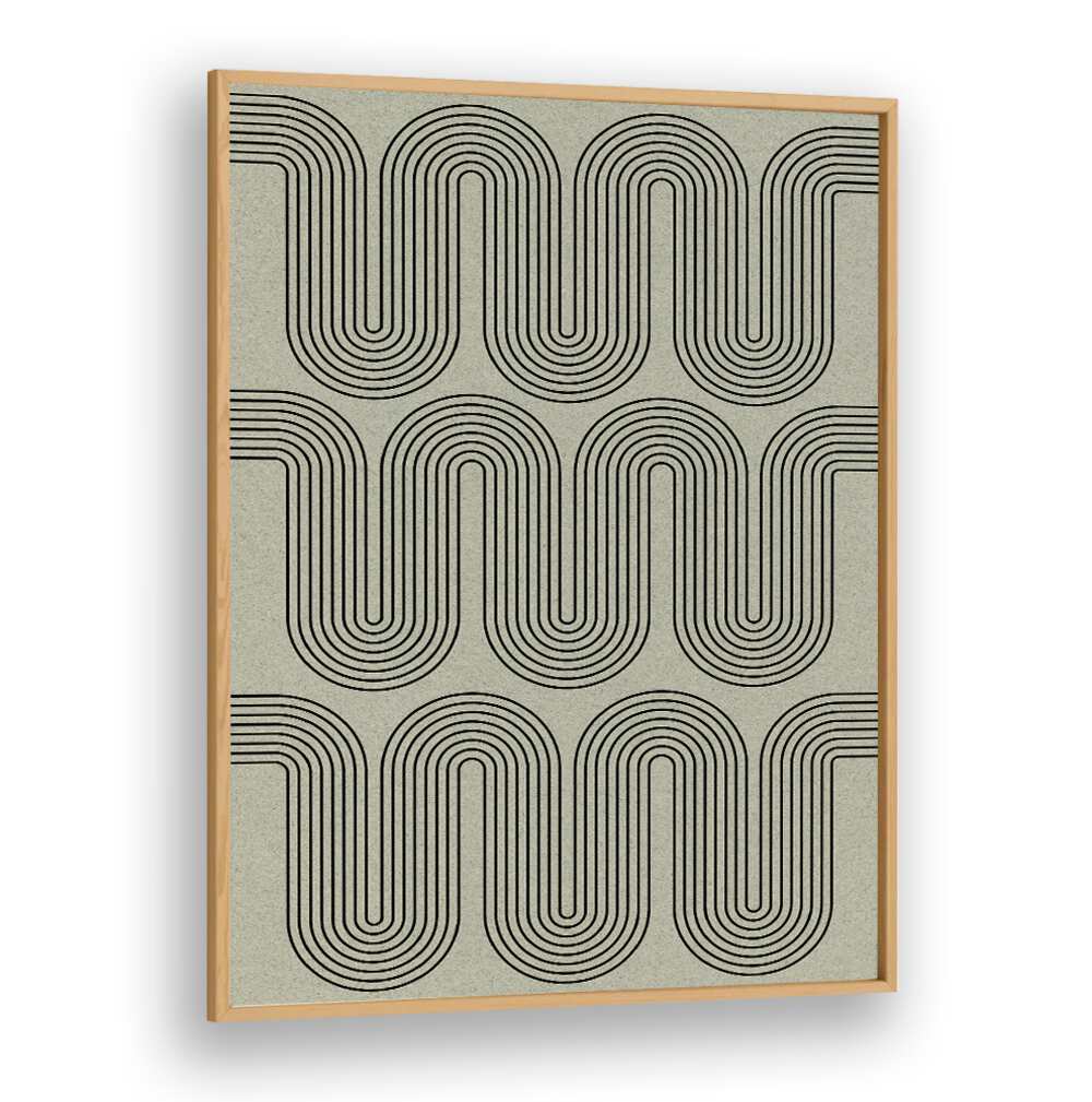 Stylish MODERN WAVES NO.II, GEOMETRIC ART PRINTS featuring fluid lines, perfect for enhancing any contemporary space.