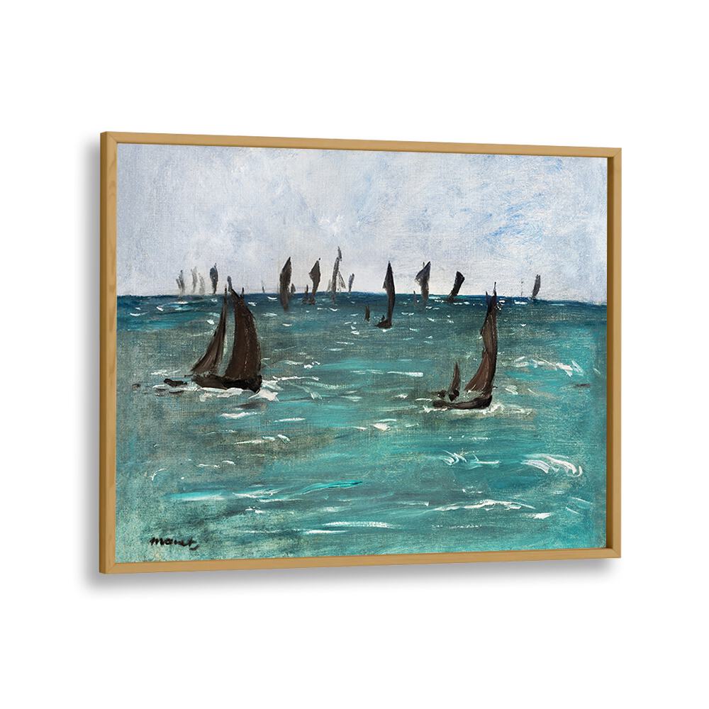 BOATS AT BERCK-SUR-MER (1873) BY EDOUARD MANET , VINTAGE PAINTINGS