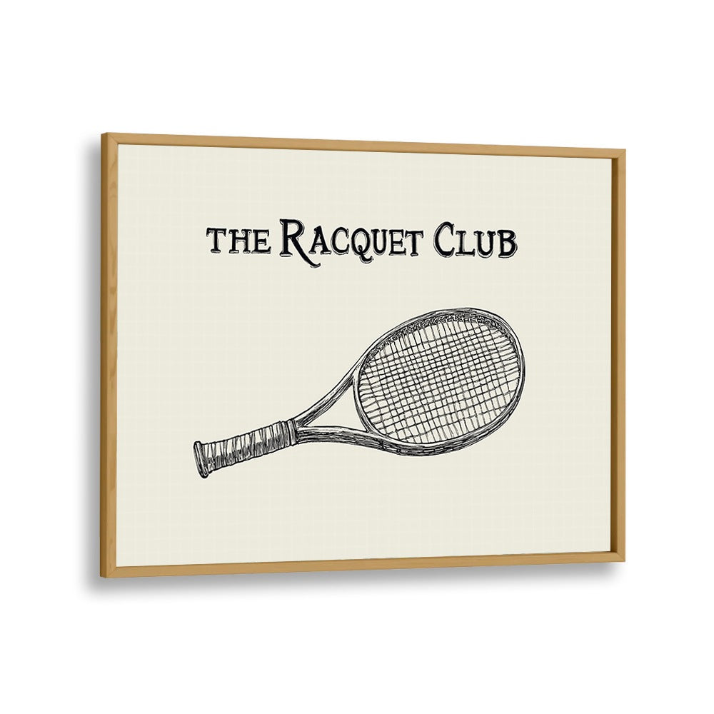 Vintage Tennis Racquet Illustration showcasing classic sports moments, perfect for sports posters enthusiasts.