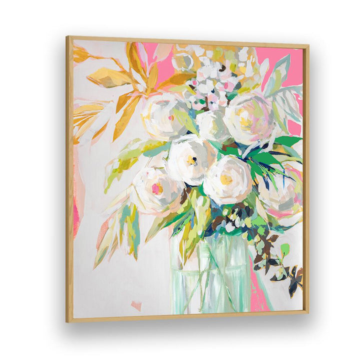 Bright and vibrant SPRINGTIME SOIREE FLORAL, FLORAL FLOWER PAINTINGS showcasing abstract floral brushstrokes for your home.