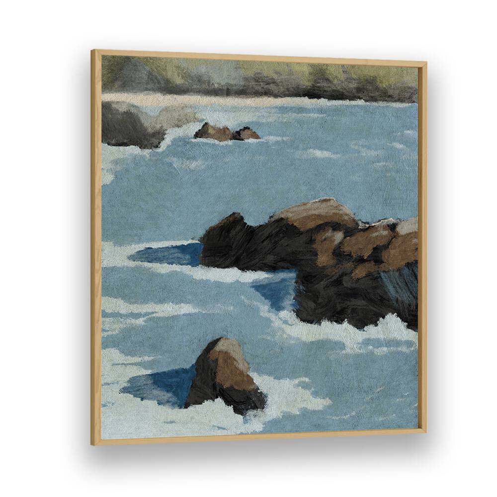 Transform your space with CLIFF VIEW, BEACH PAINTINGS, showcasing serene cliffs meeting the azure ocean.